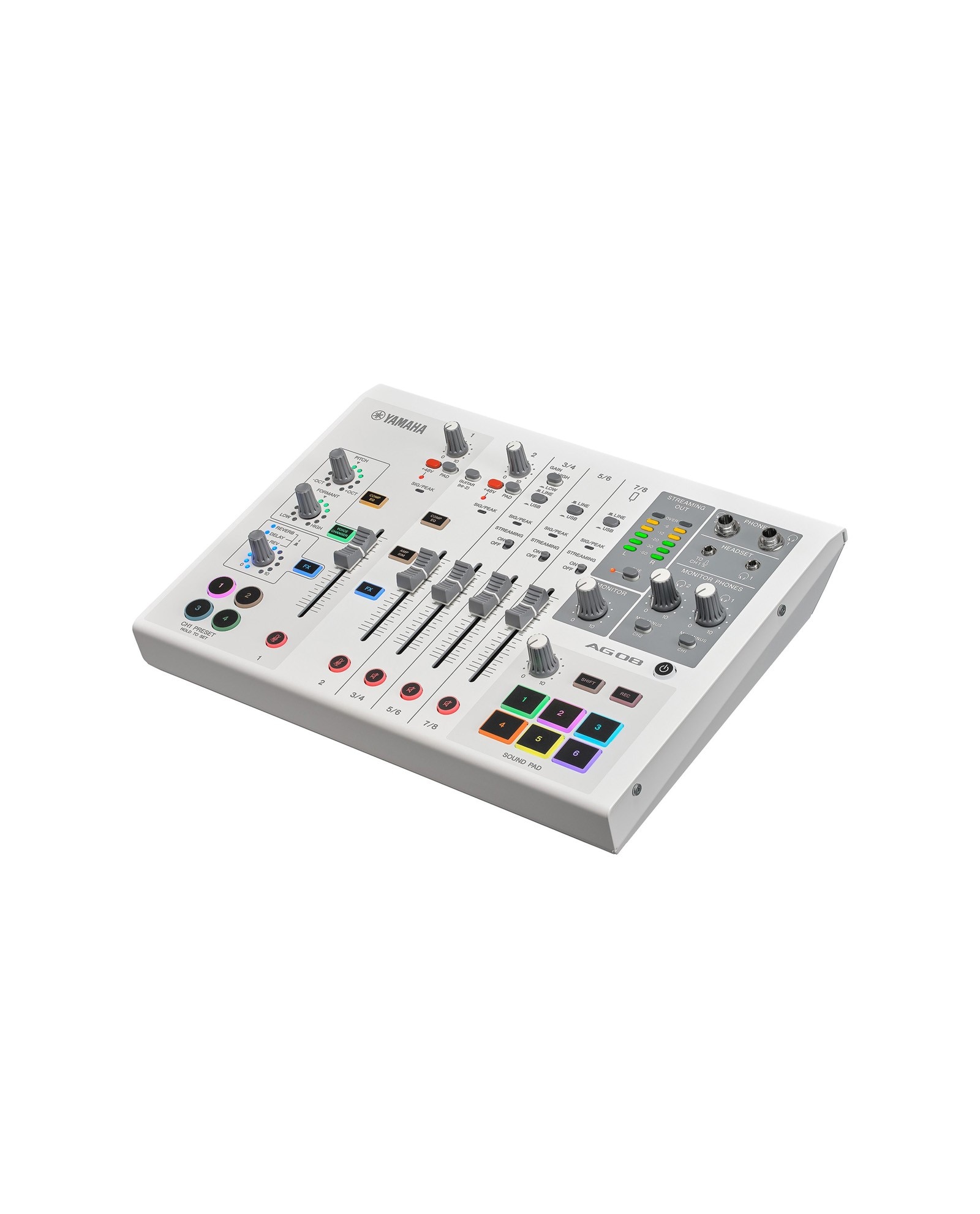 Yamaha AG08 8-Ch USB Live Streaming Mixer Phantom Power | SHOWTECHNIX